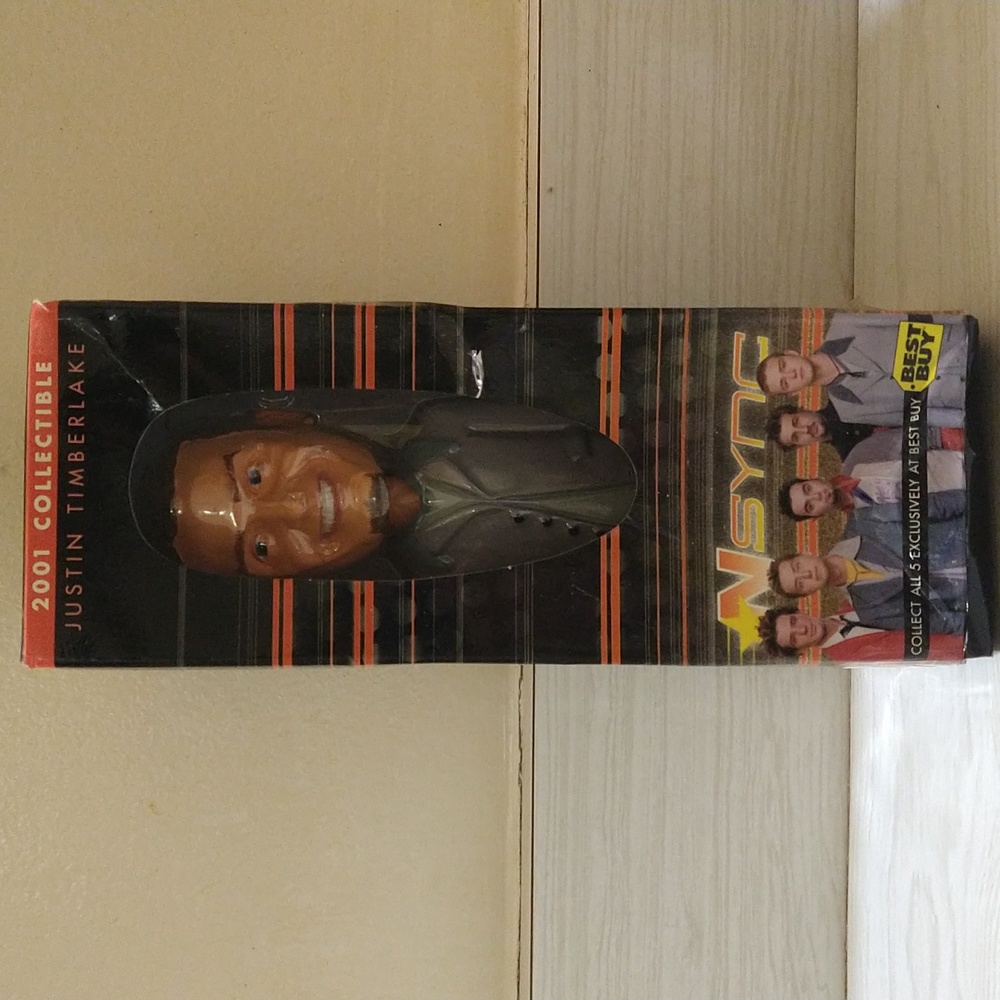 Vintage 2001 Justin Timberlake NSYNC Best Buy Bobblehead Collectable